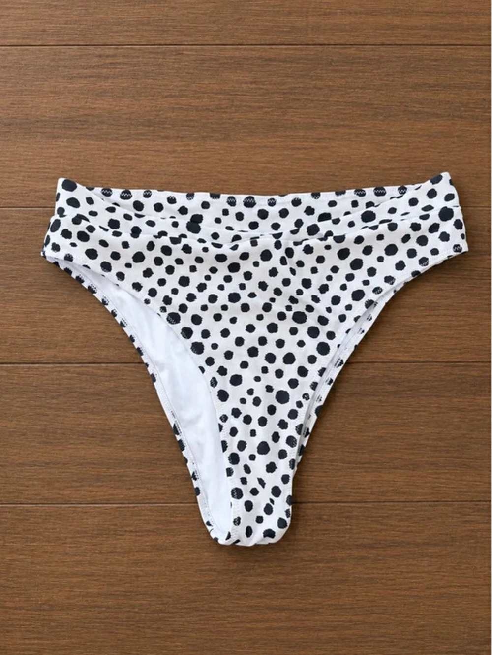 Blushing Brunette Polka Dot Bikini Bottom – Size L – New Without Tags